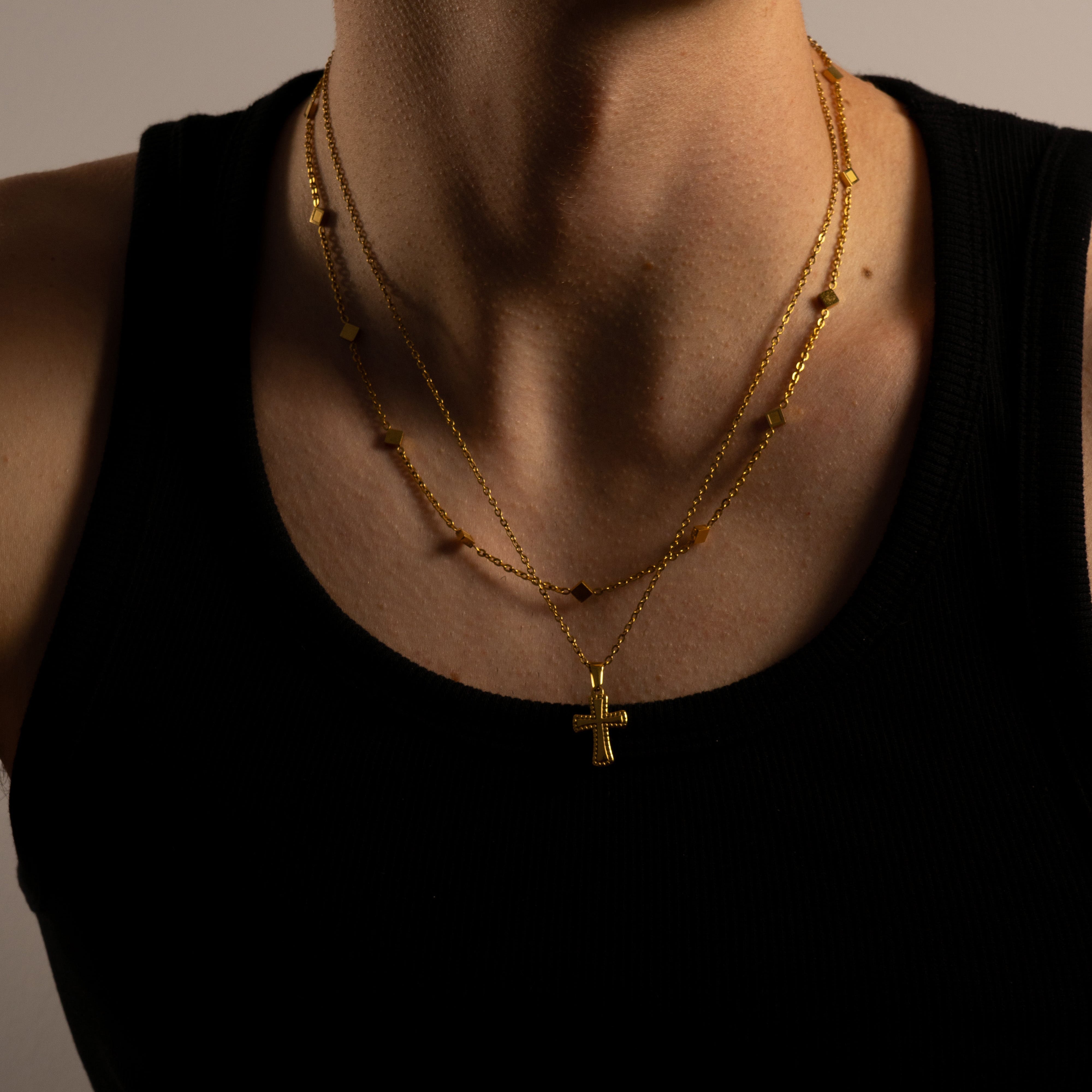MAYAN GOLD NECKLACE