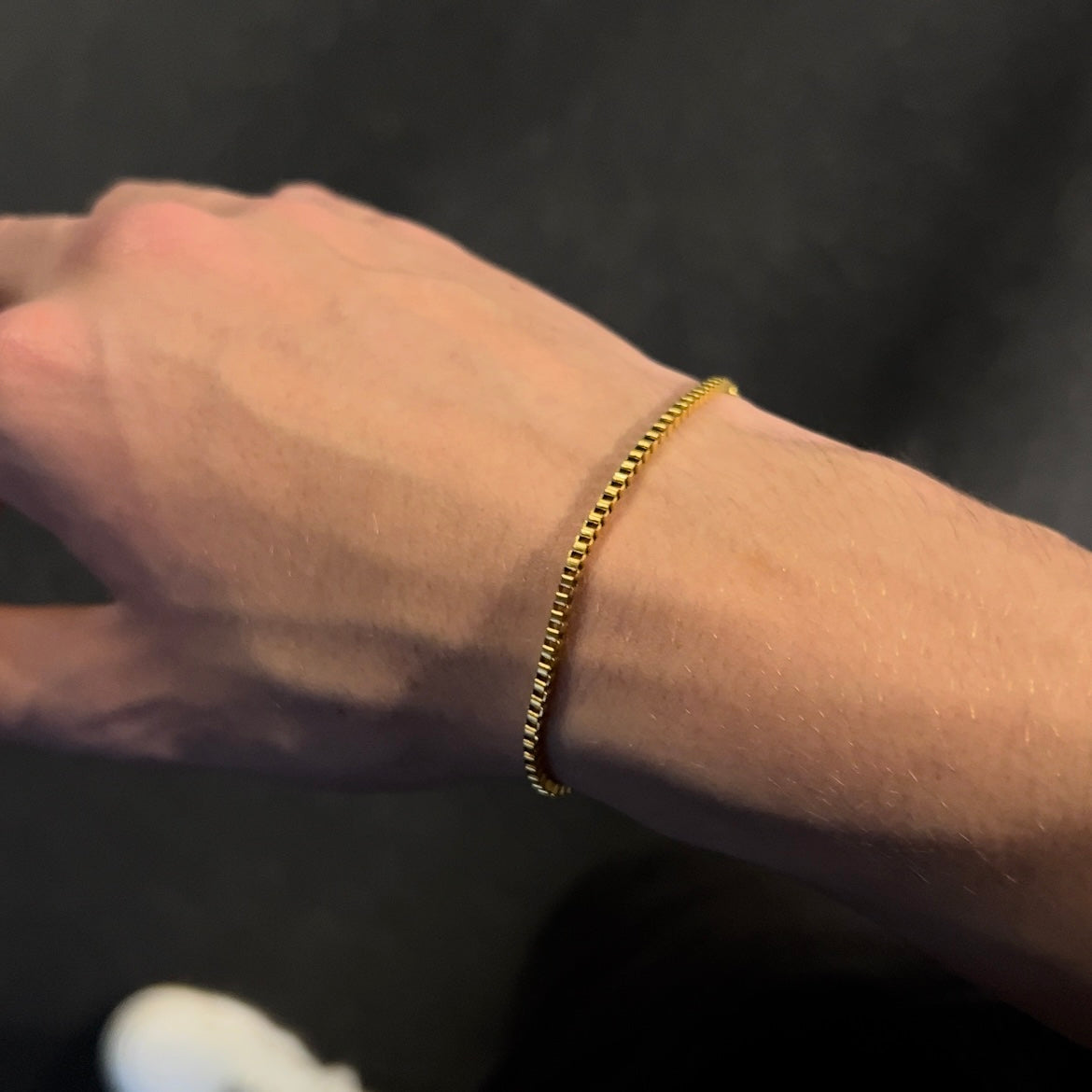 BOX BRACELET  2mm (ORO)