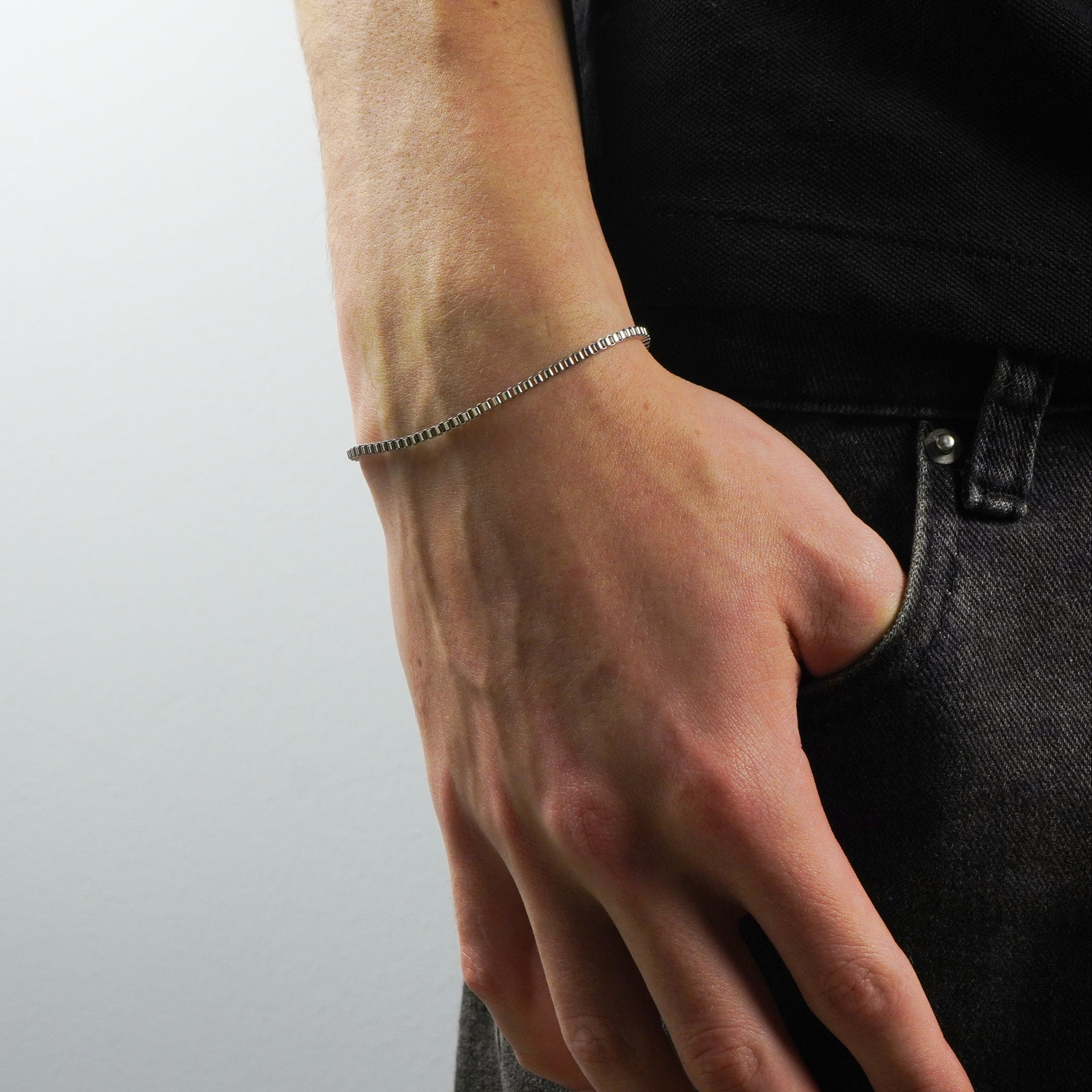 Box Silver Bracelet - Tropic Creations