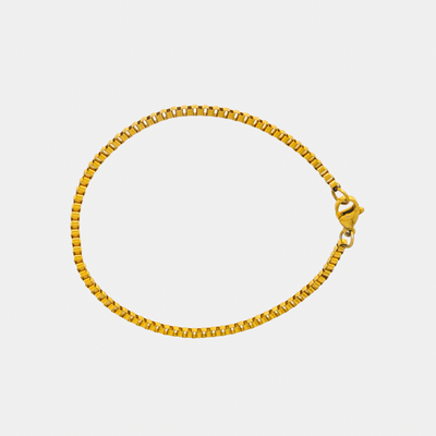 BOX BRACELET  2mm (ORO)