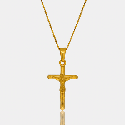 CRUCIFIX NECKLACE (ORO)