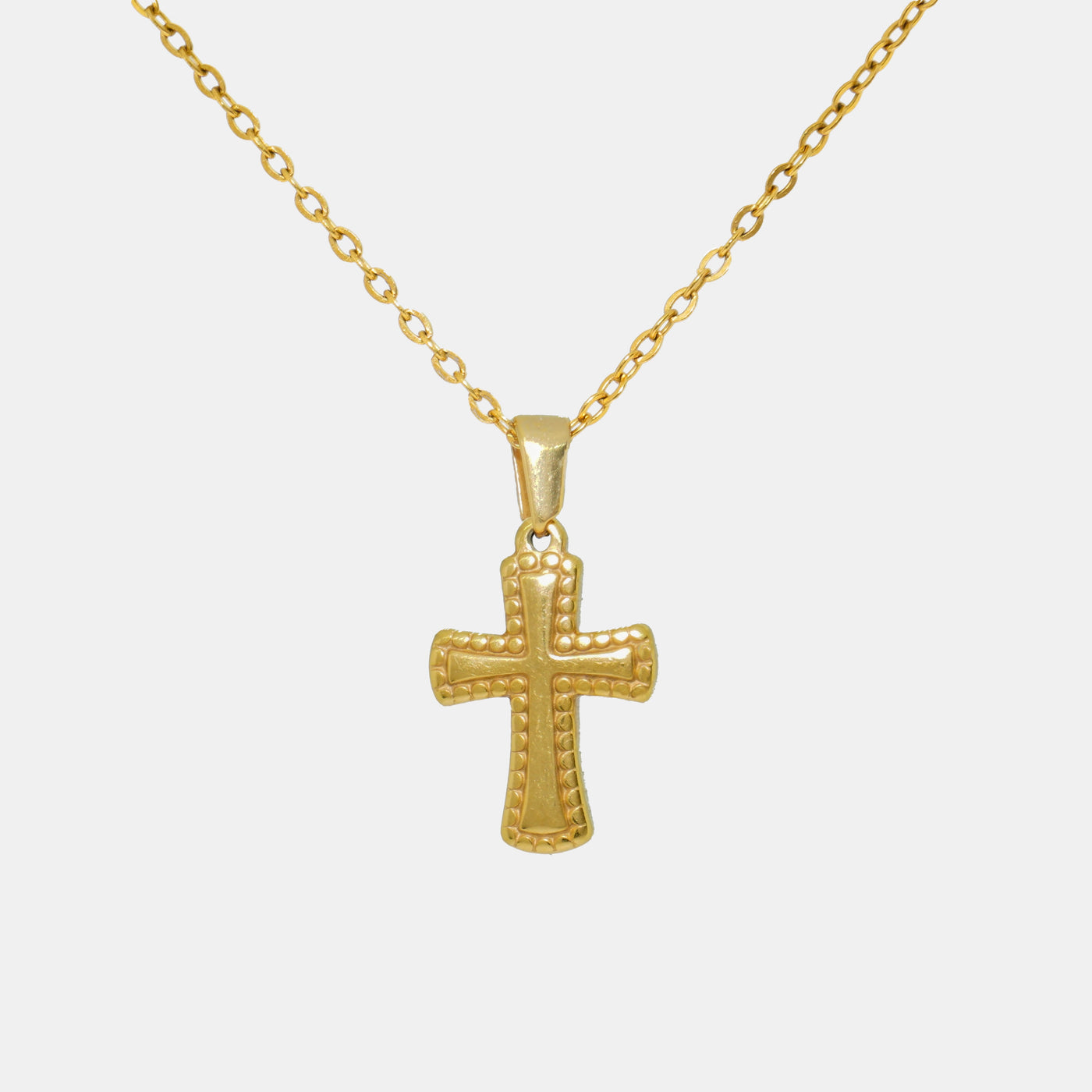 CROSS NECKLACE(ORO)