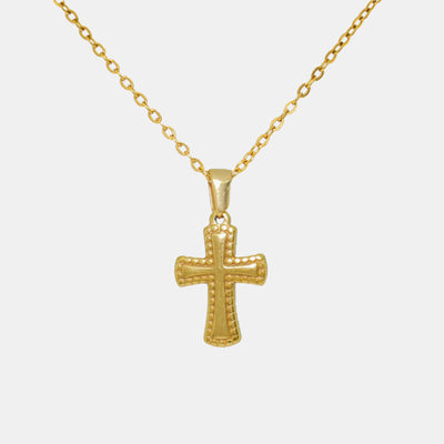 CROSS NECKLACE(ORO)