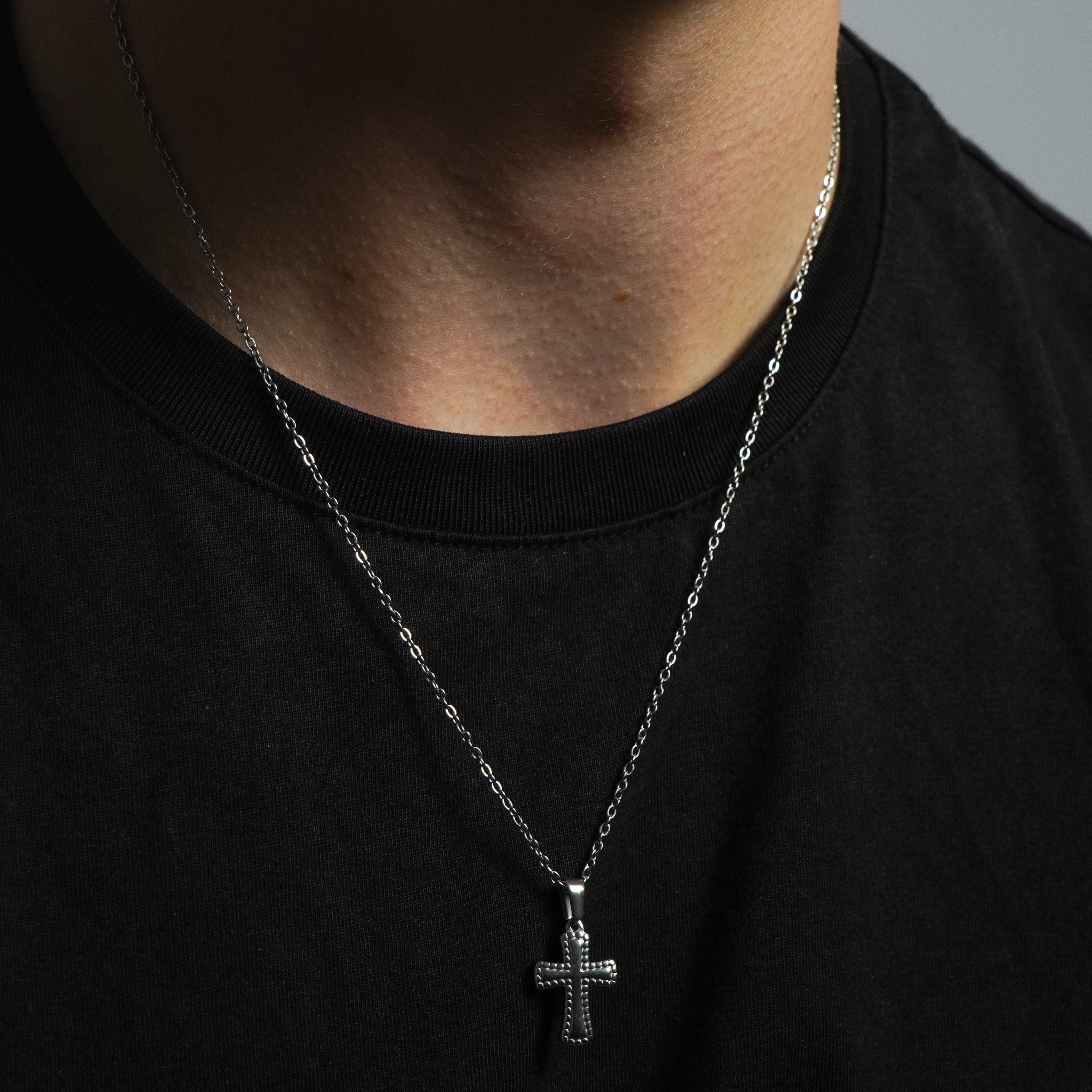 Cross Silver Necklace - Tropic Creations