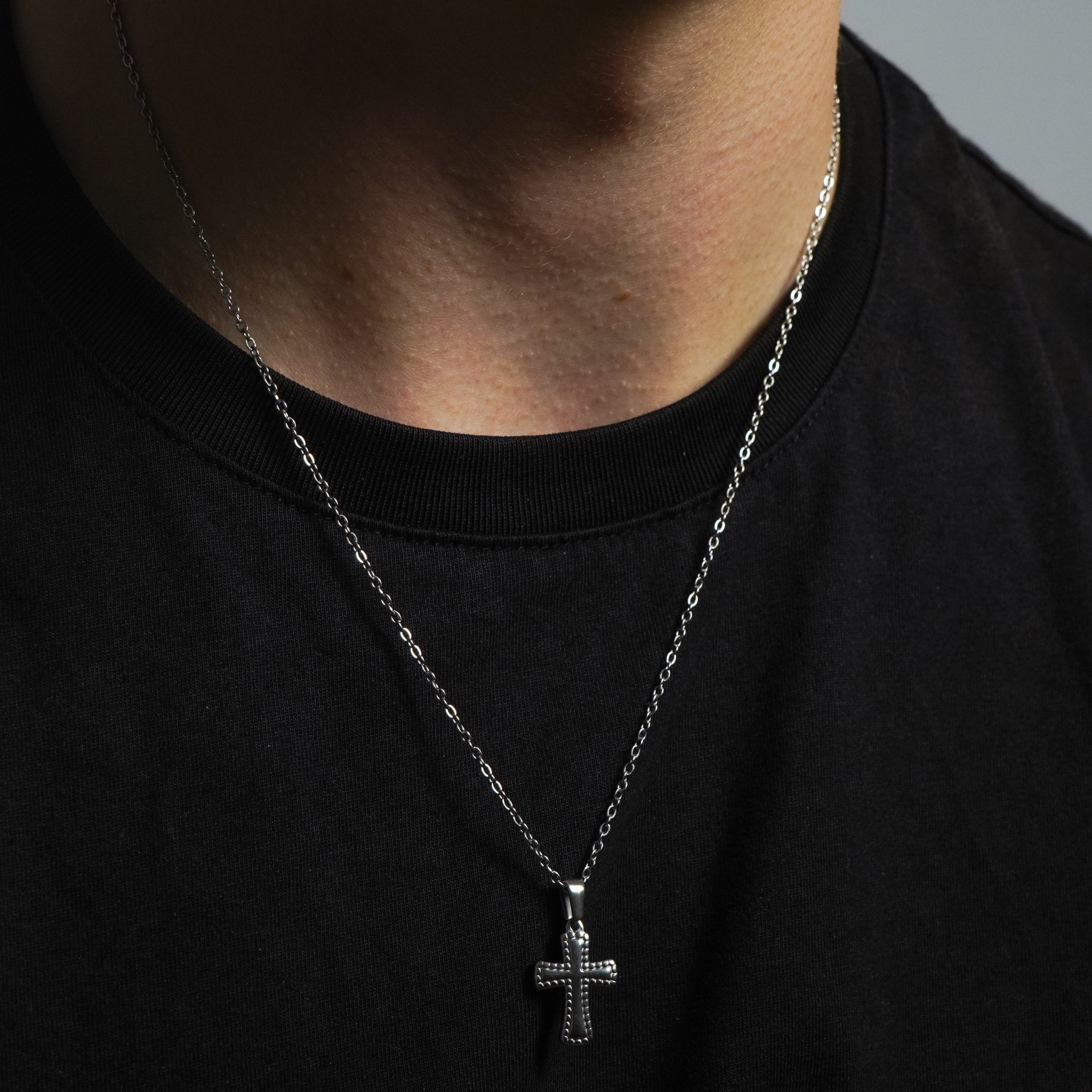 Cross Silver Necklace - Tropic Creations