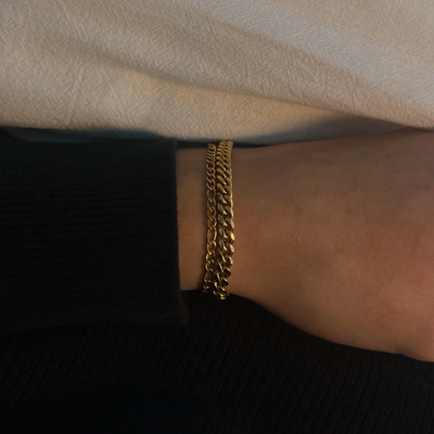 CUBAN BRACELET 4mm (ORO)