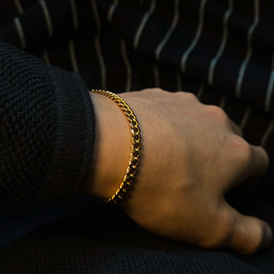 CUBAN BRACELET 4mm (ORO)