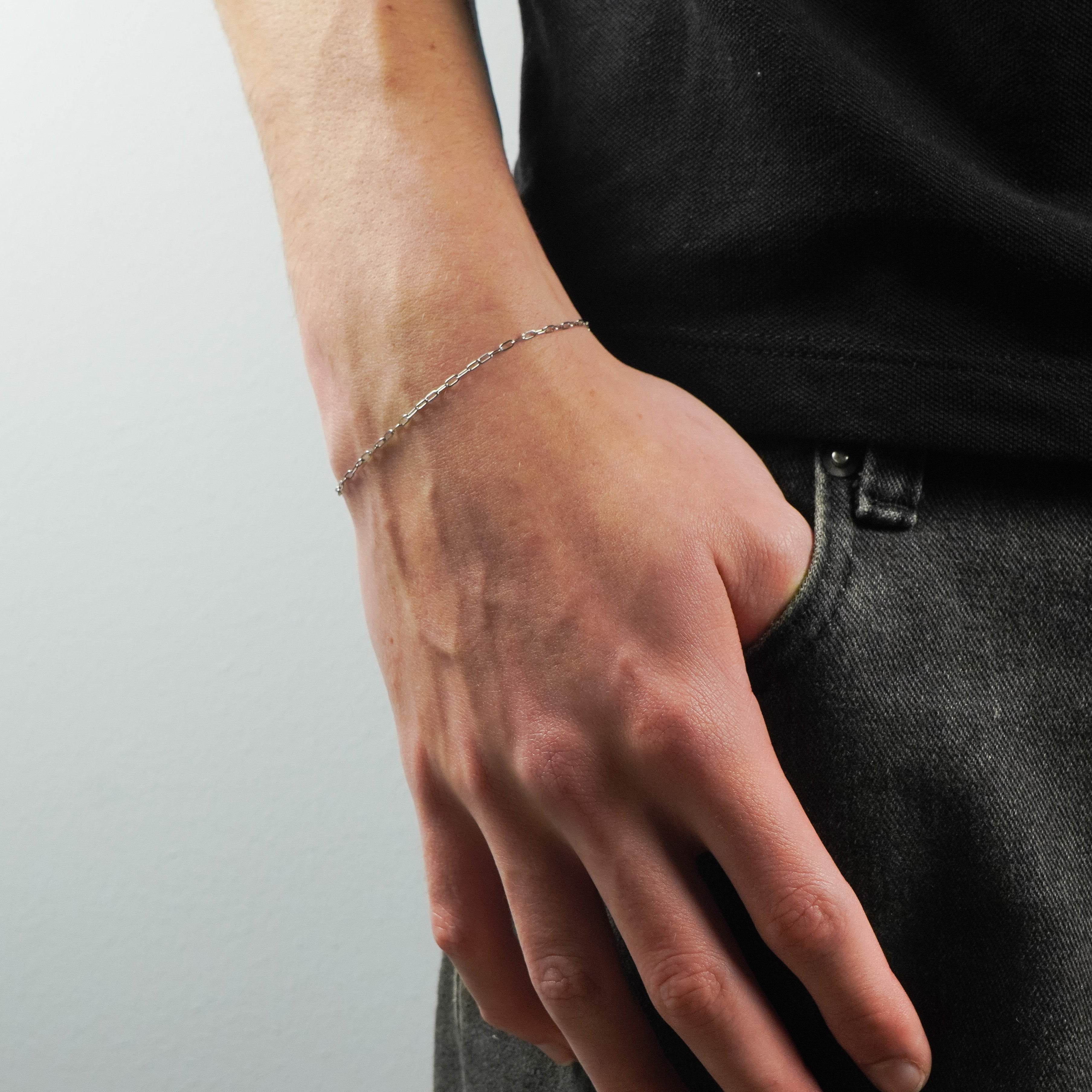 PAPERCLIP SILVER BRACELET