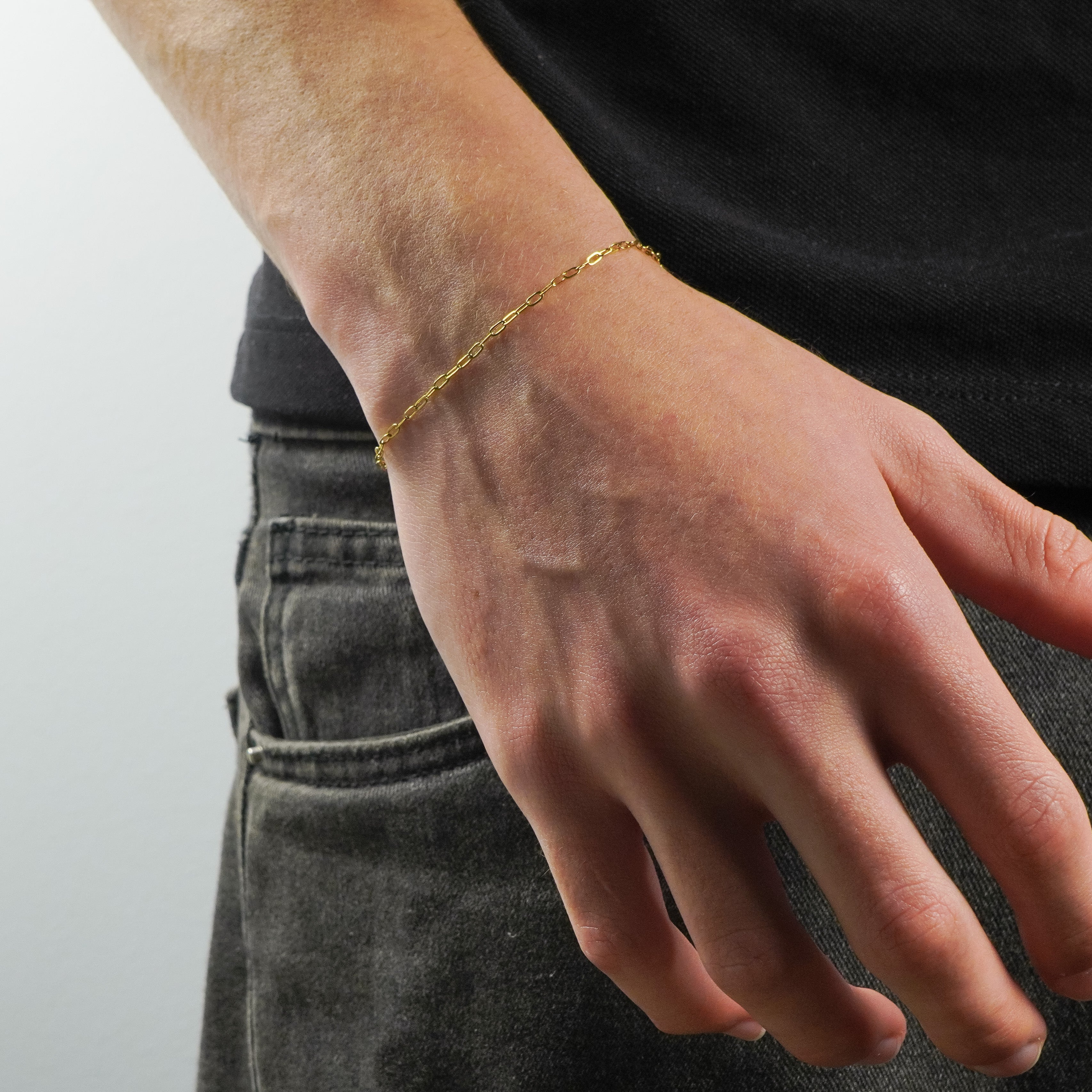 PAPERCLIP GOLD BRACELET