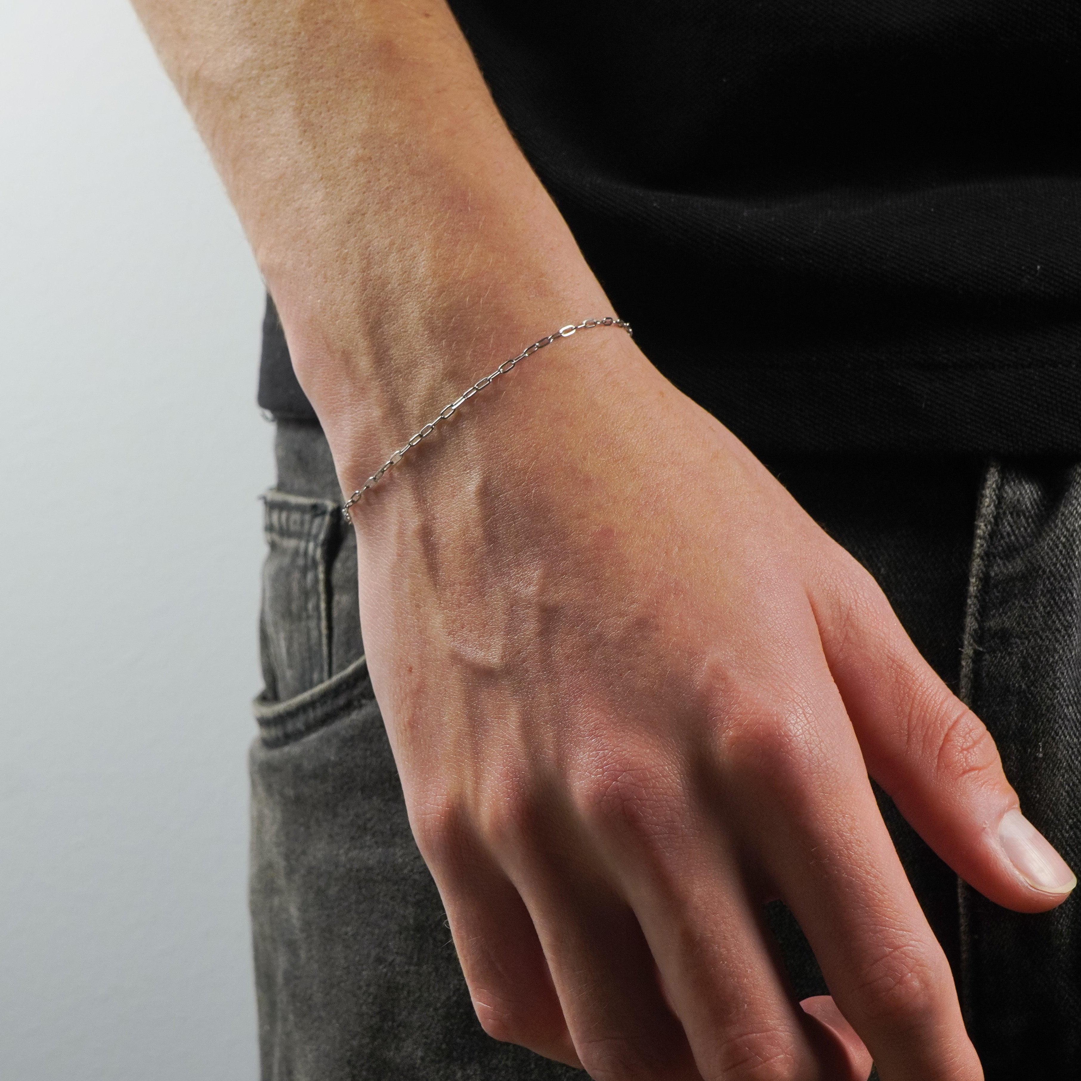 PAPERCLIP SILVER BRACELET